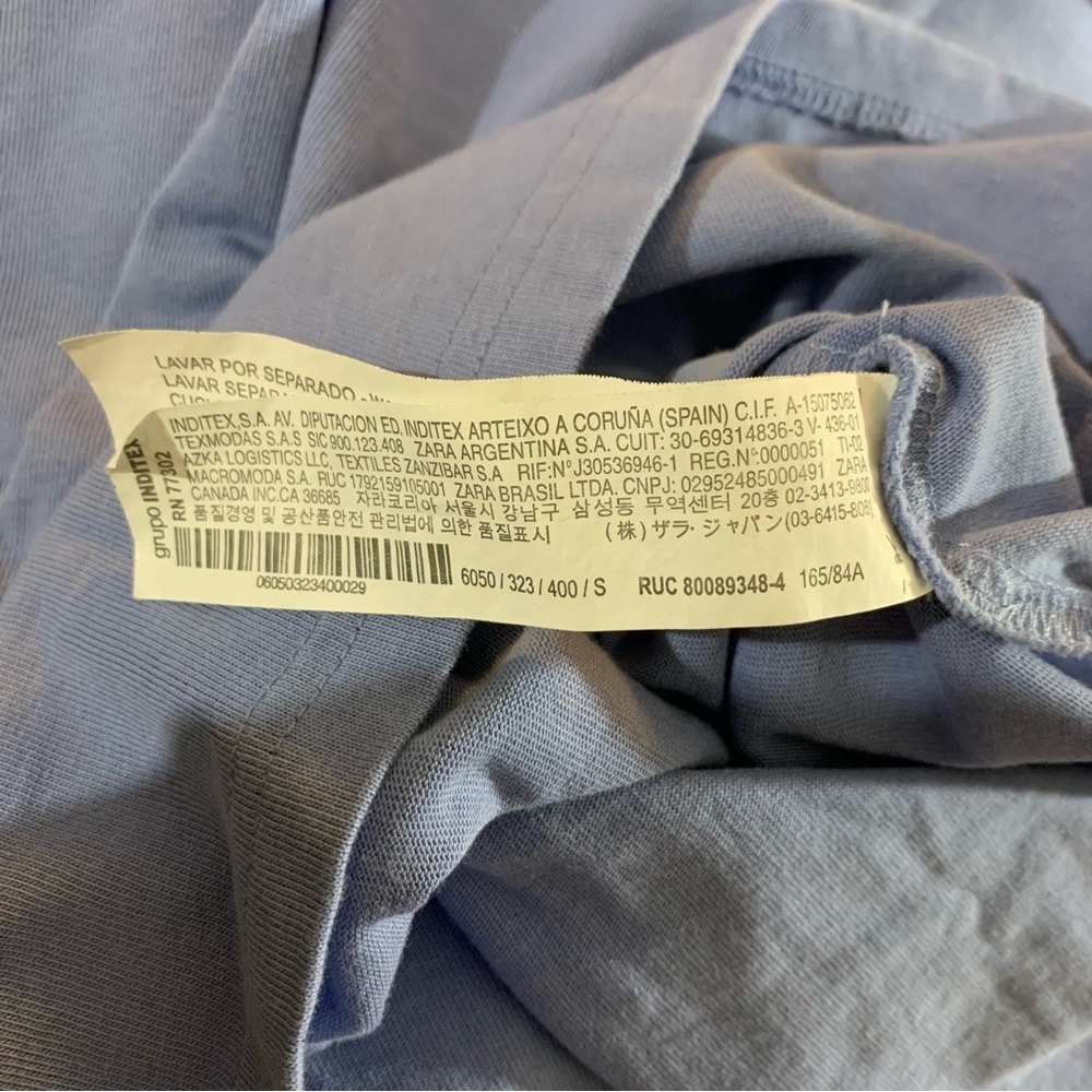 Zara Sky Blue Cap Sleeve Mini Dress‎ - Picture 5 of 8